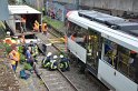Unfall zwischen zwei KVB Bahnen Koeln Hoehenhaus Im Weidenbruch P291